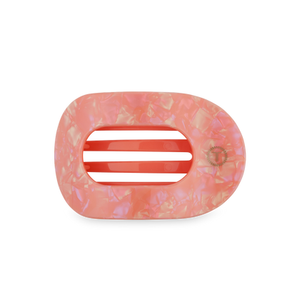 TELETIES - Flat Round Hair Clip | Medium | Dreamsicle
