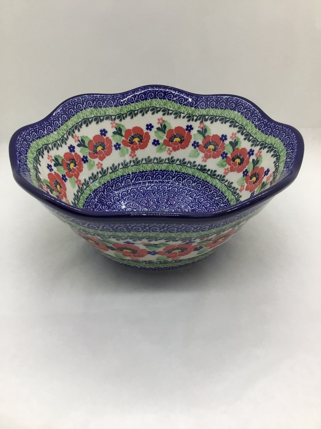 Danish Garden Wavy Edge Bowl 8"
