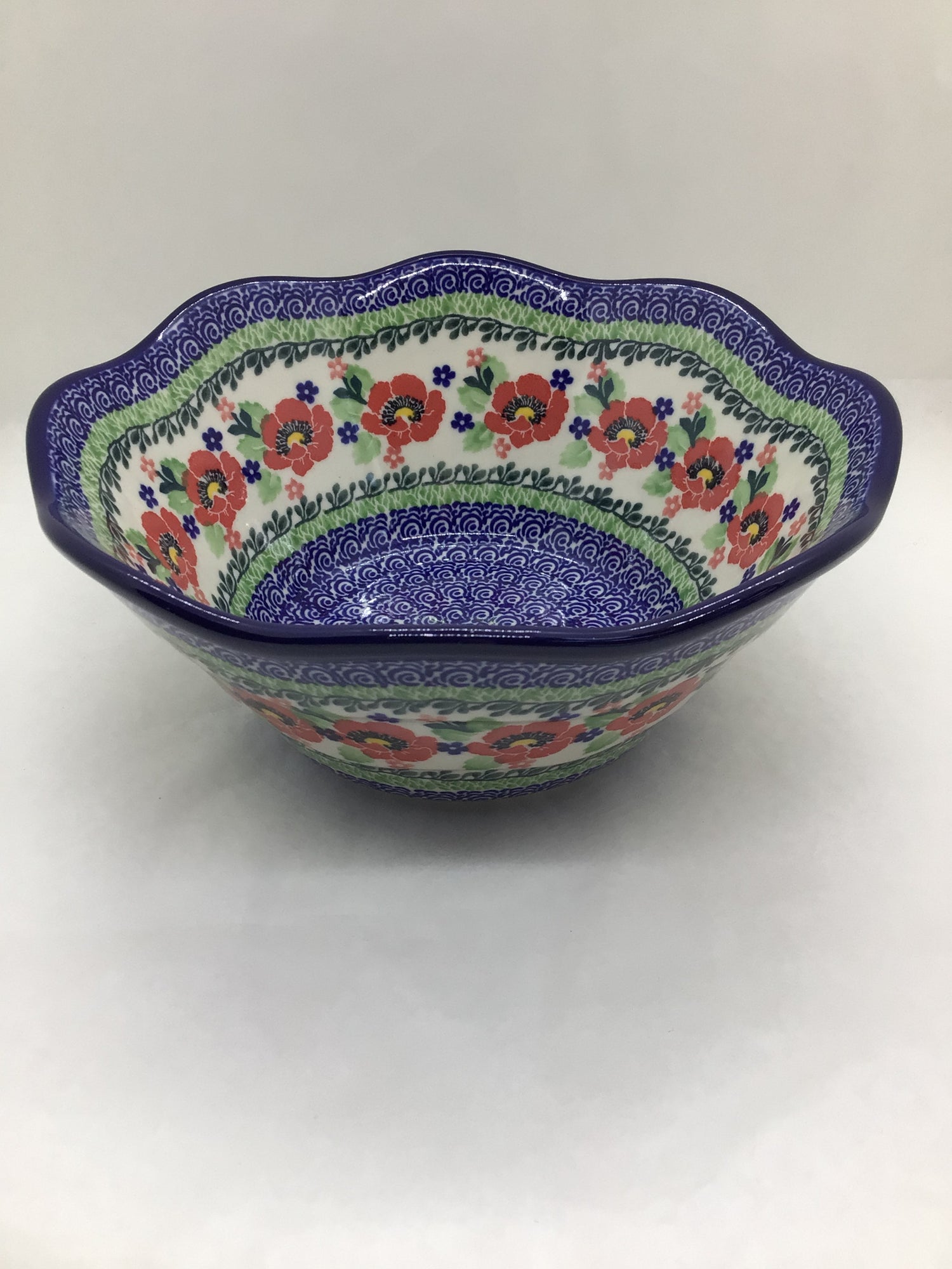 Danish Garden Wavy Edge Bowl 8"