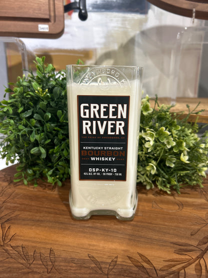 Bourbon Bottle Candle