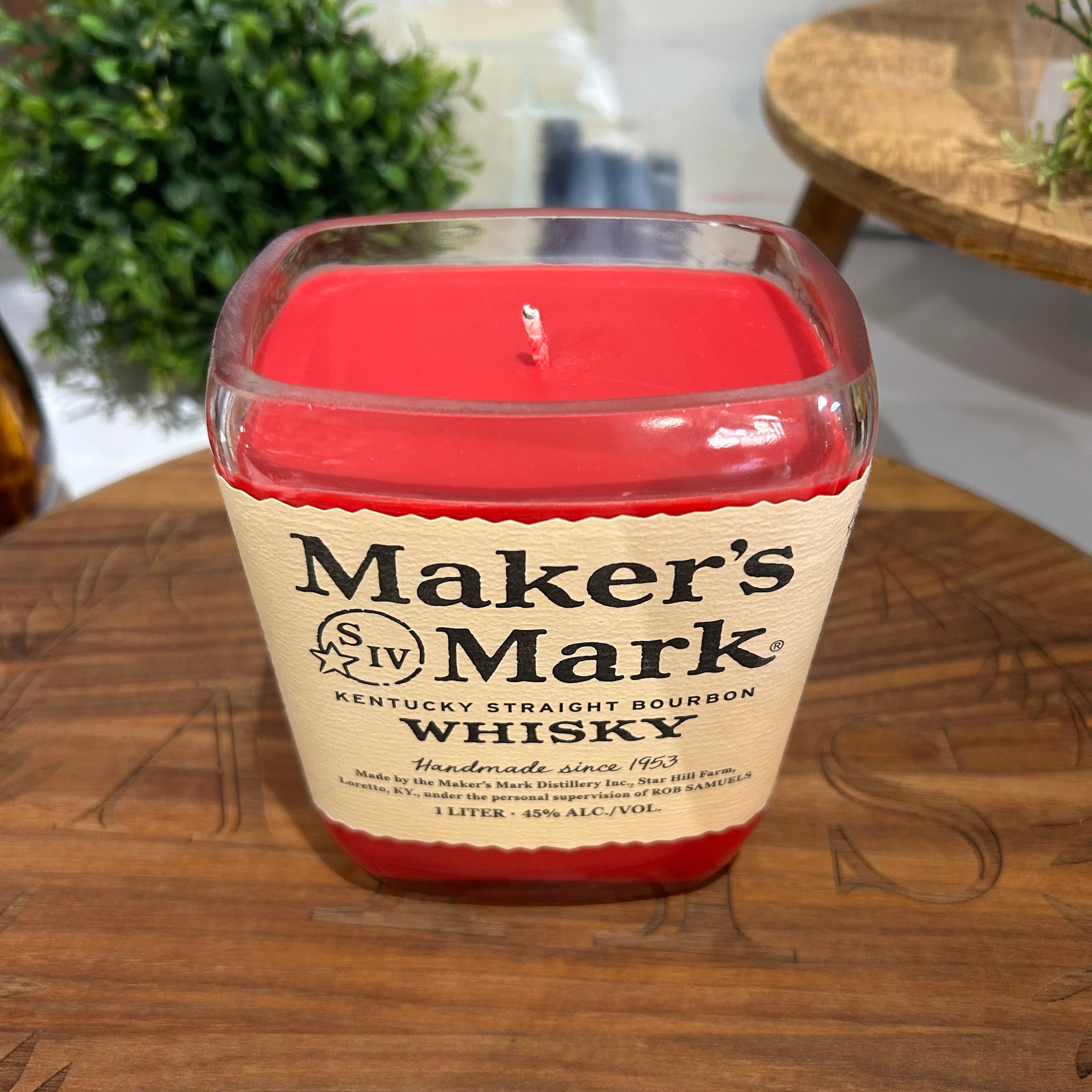 Bourbon Bottle Candle