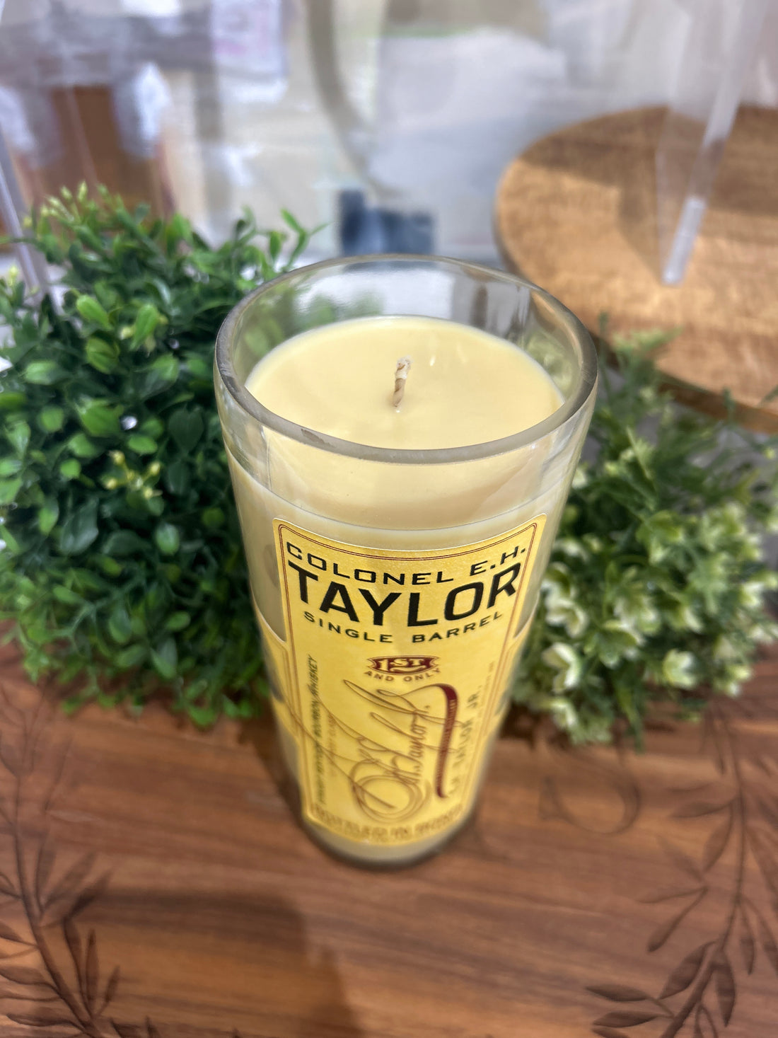 Bourbon Bottle Candle