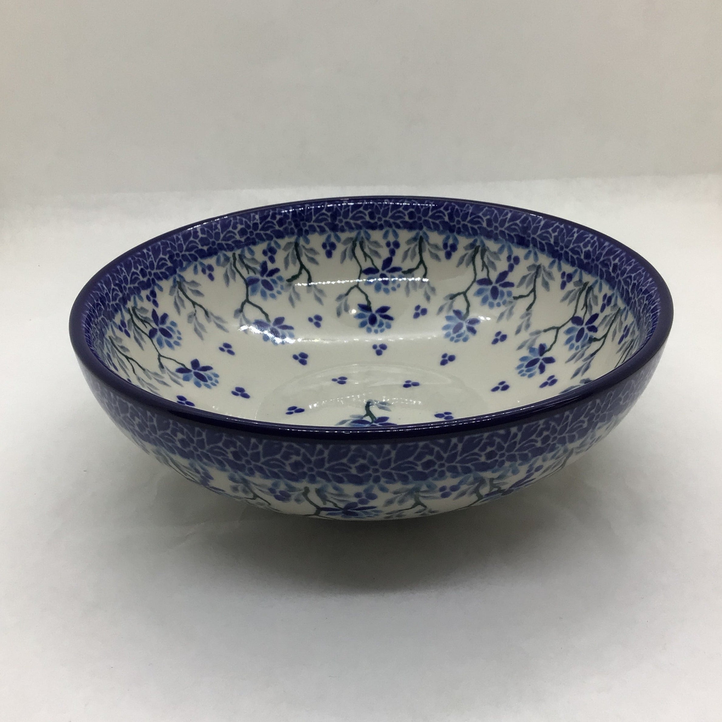 Polish Pottery Shallow Salad Bowls