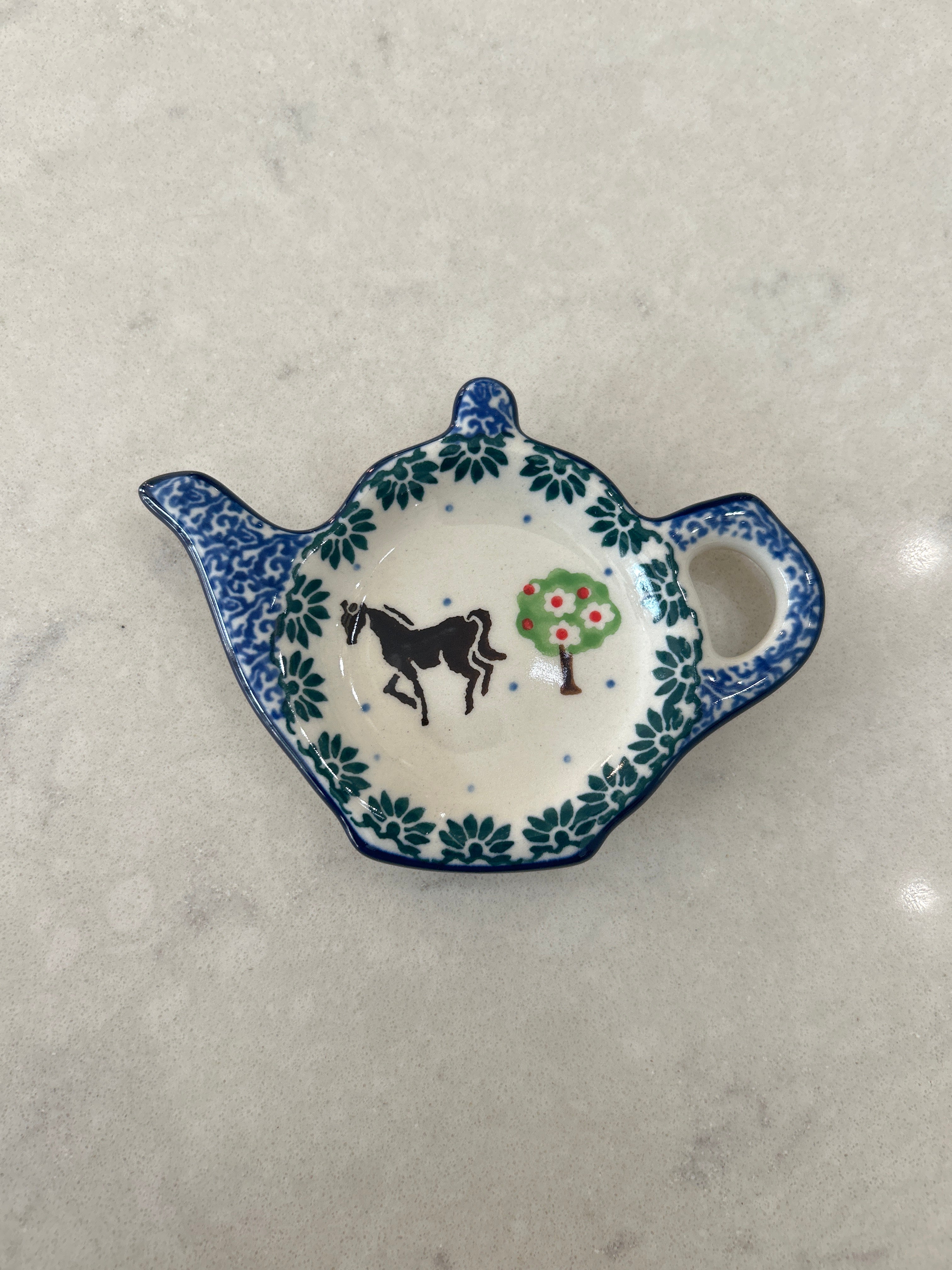 Brown Horse Tea Bag Holder