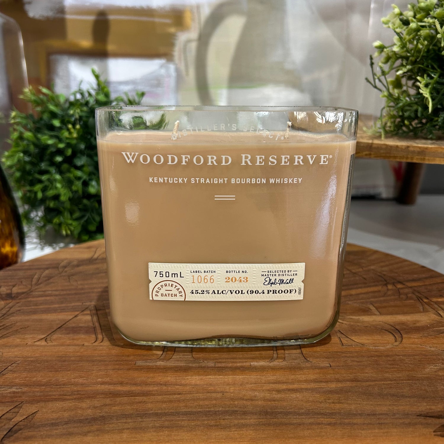 Bourbon Bottle Candle