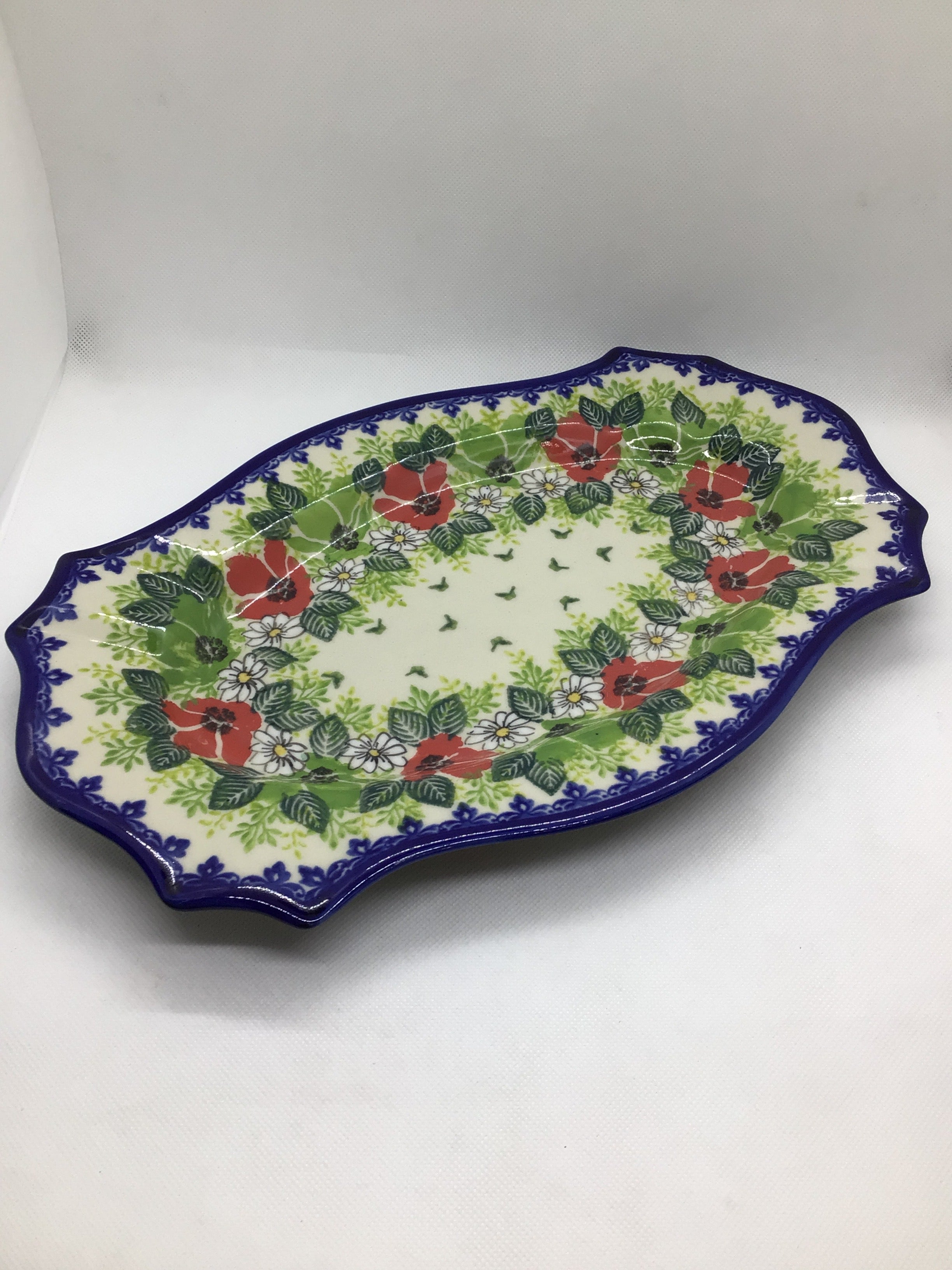 KALICH Poinsettia Parade Platter