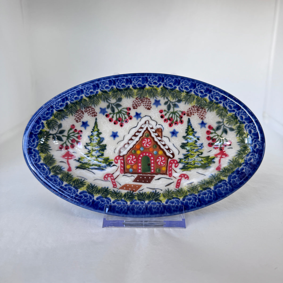 KALICH Gingerbread Small Oval Tray