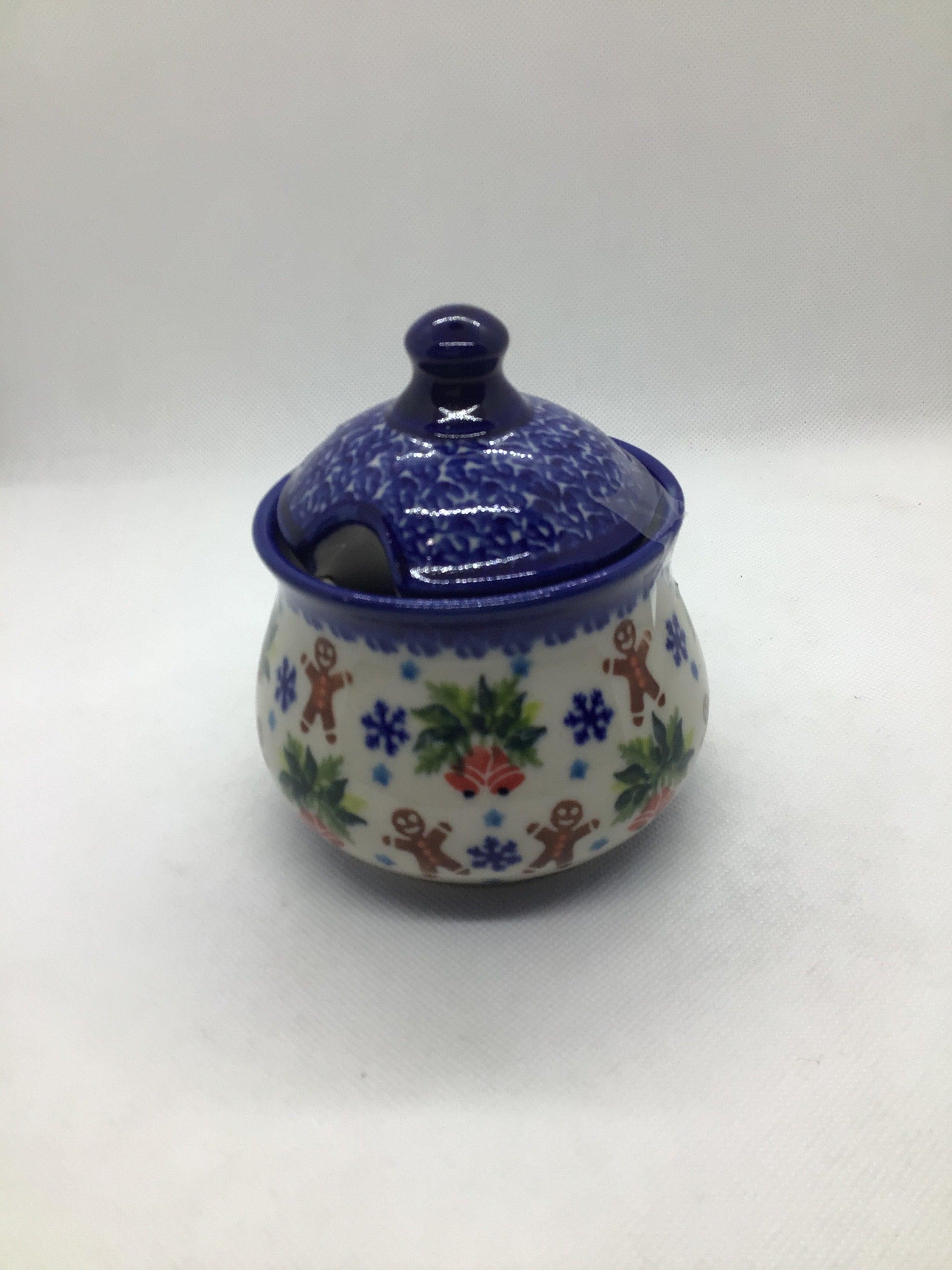 KALICH Gingerbread  &amp; Bells Sugar Bowl