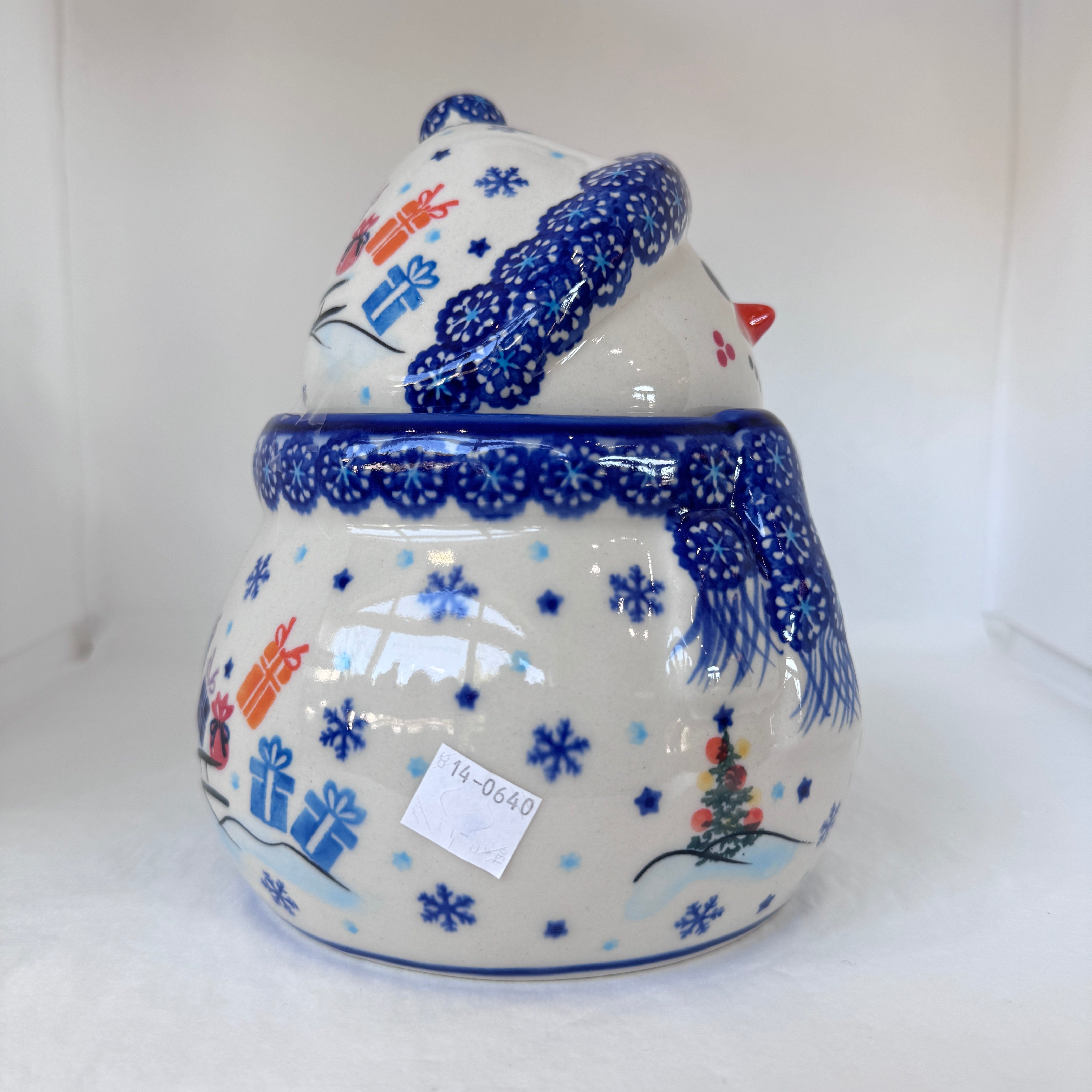 ポーランド陶器　KALICH社　UNIKAT 雪だるまのコンテイナー CERAMIKA KALICH COLLECTION – Willow and Pine Market
