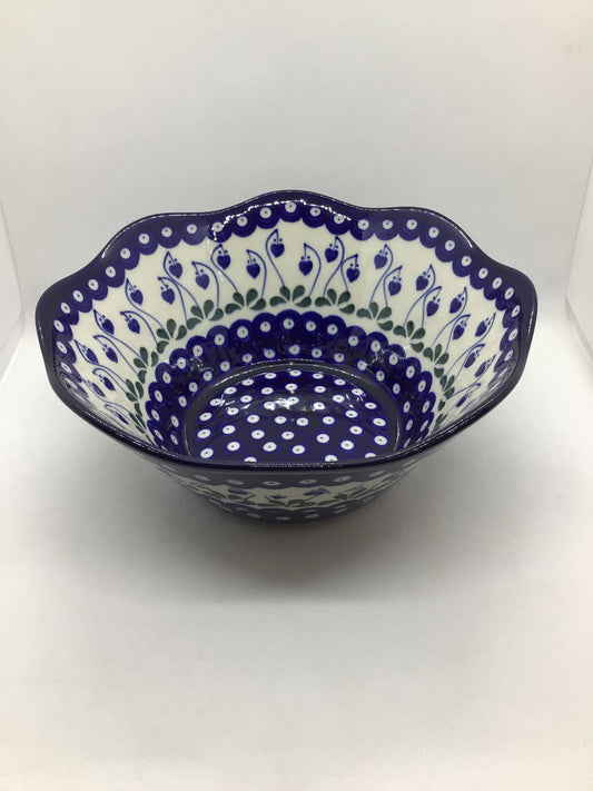 Bleeding Heart Wavy Edge Bowl 10"