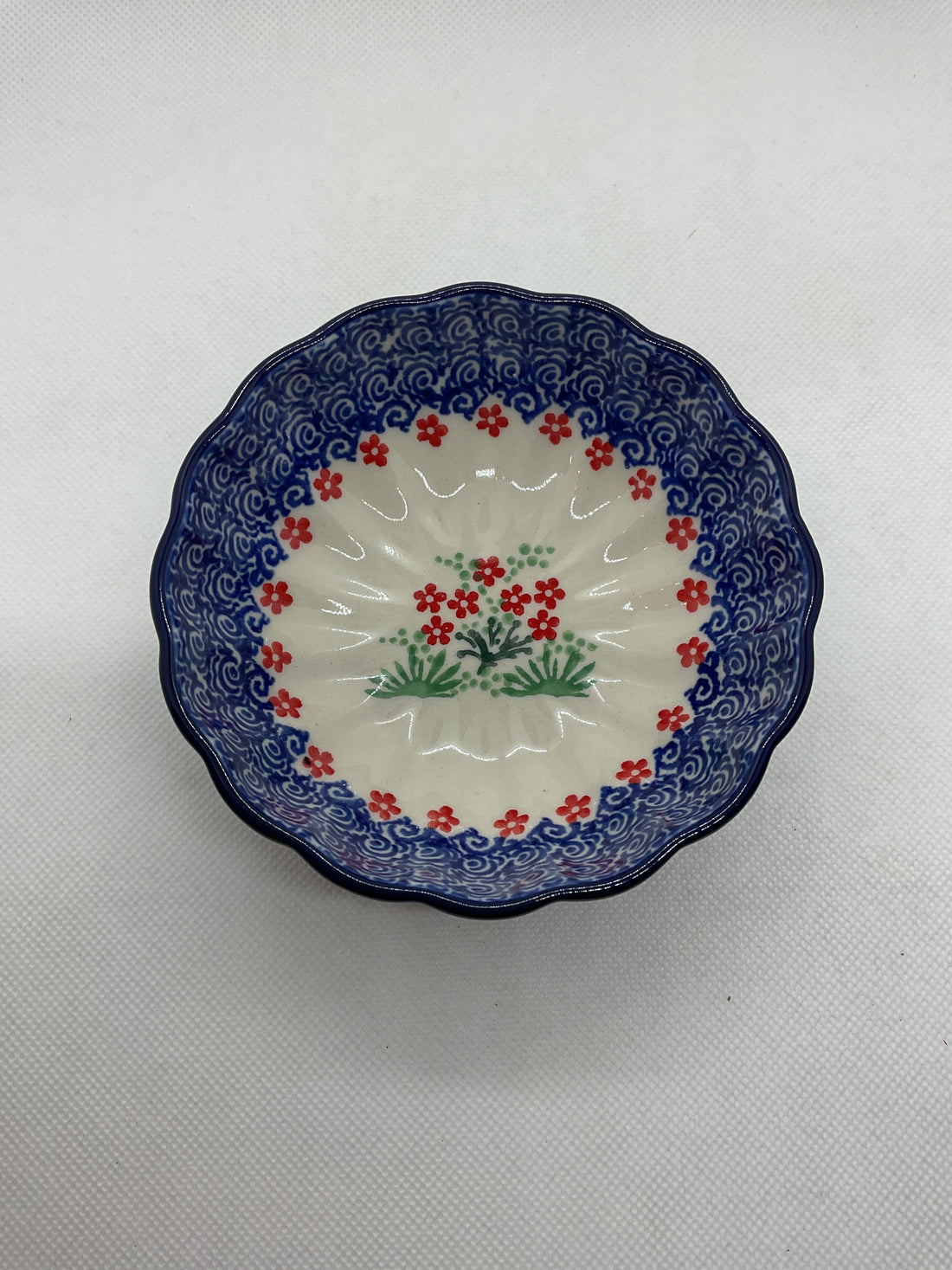 Daisy Bouquet Scalloped Bowl 4.5&quot;