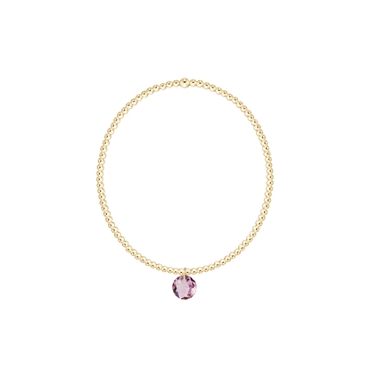 Classic Gold Reflection Charm Collection- Feb