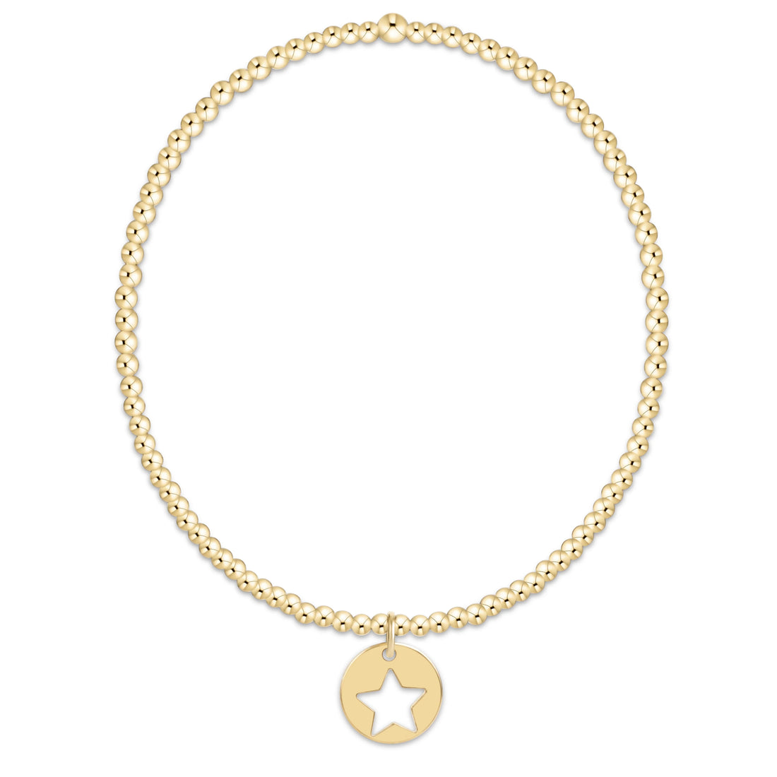 egirl Star Gold Disc Bracelet