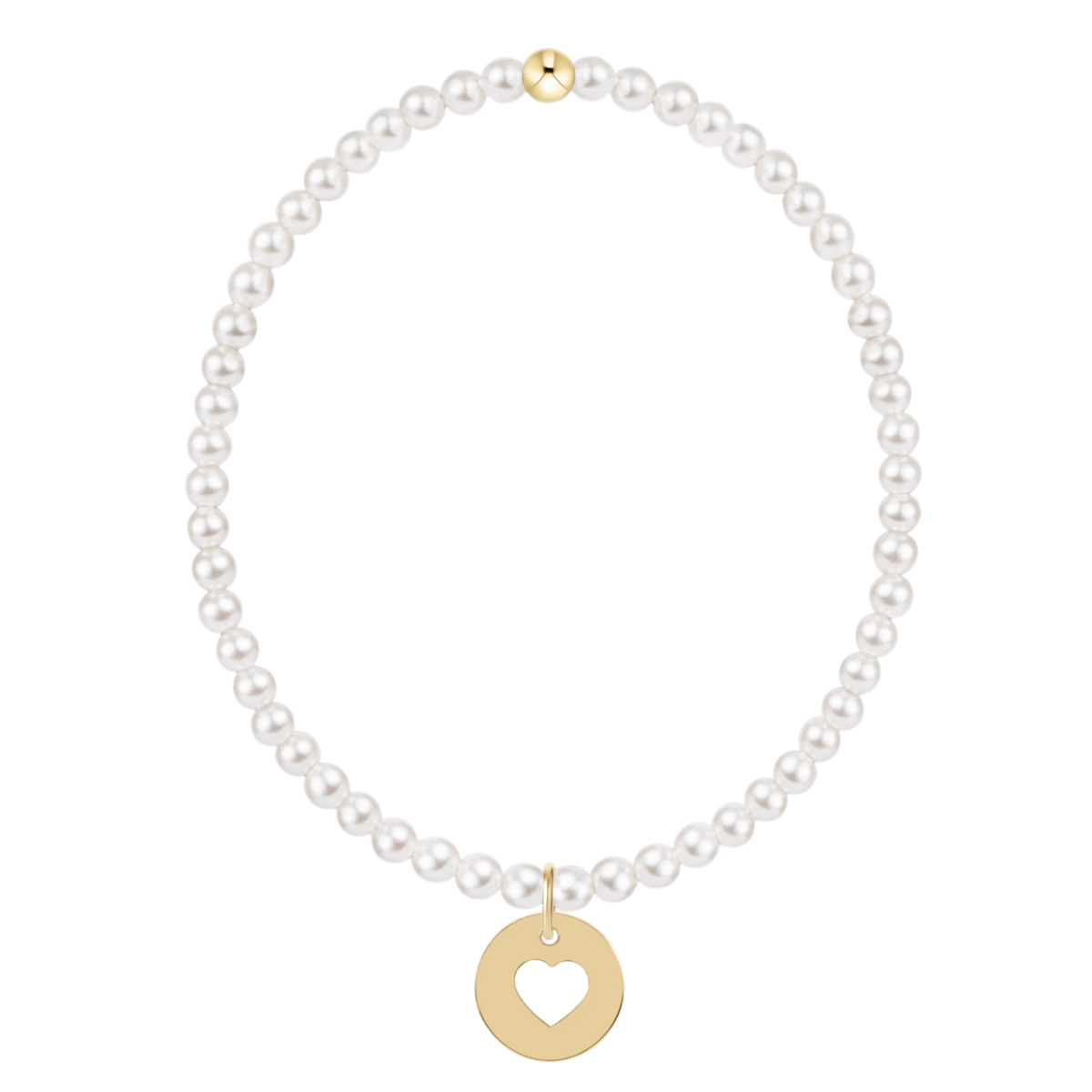 egirl Pearl 3mm - Love Gold Disc