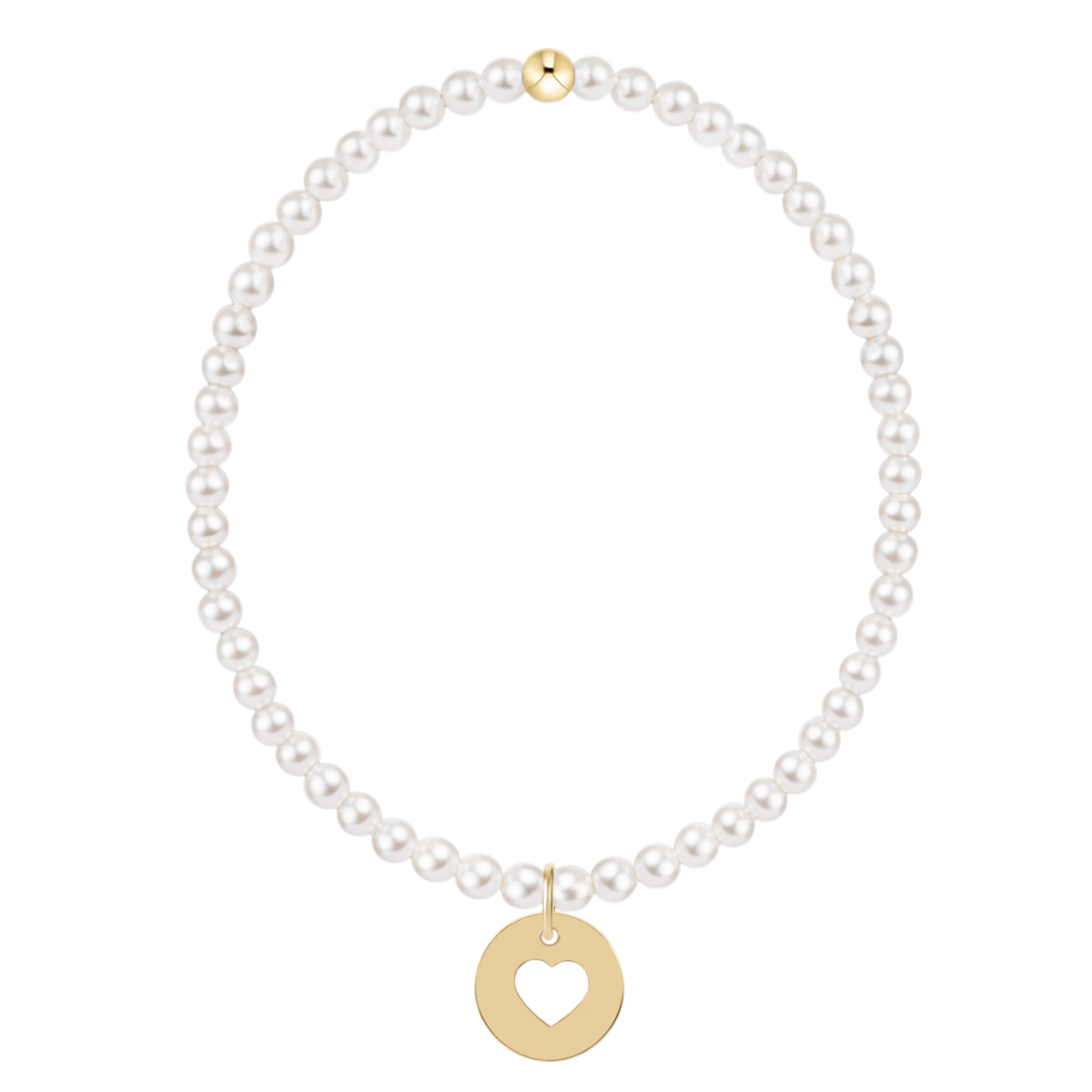 egirl Pearl 3mm - Love Gold Disc