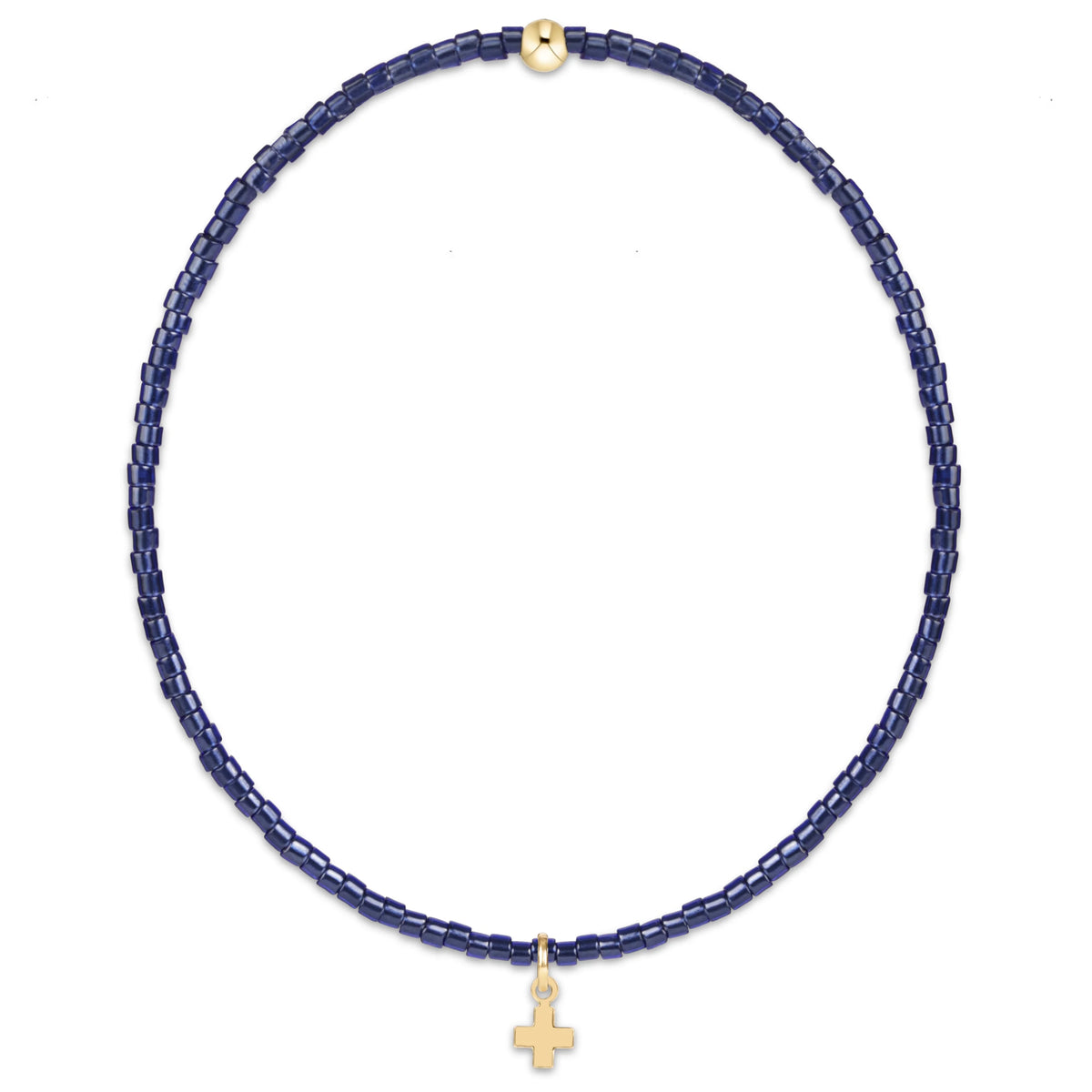 Hope Classic Cross Charm Navy