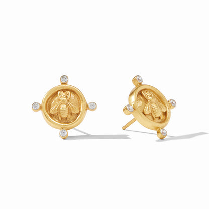 Bee Cameo Stud- CZ