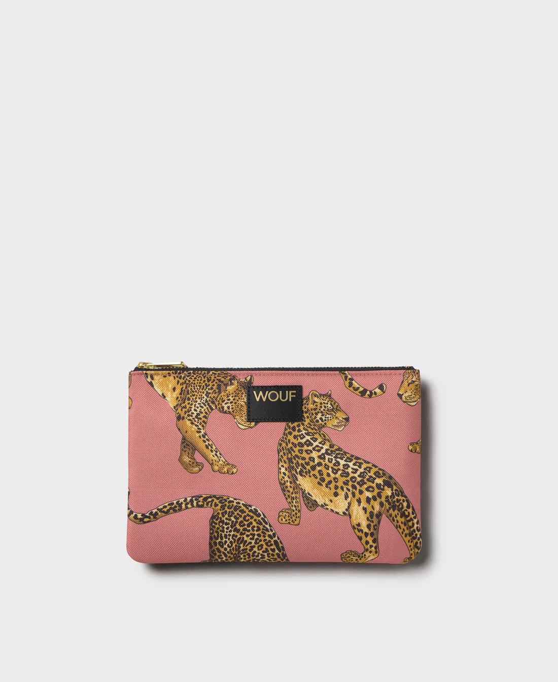 WOUF Blush Leopard Pouch