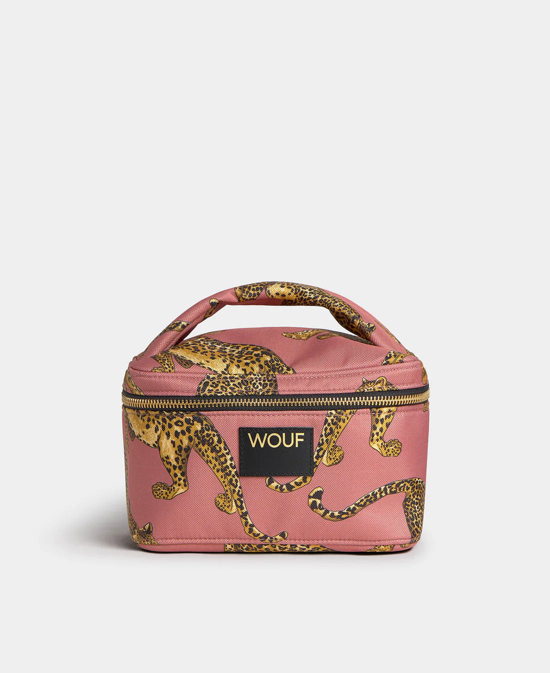 WOUF Blush Leopard Vanity Bag