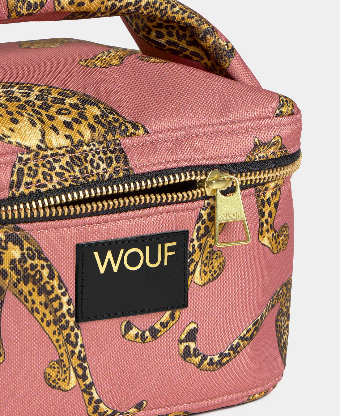 WOUF Blush Leopard Vanity Bag