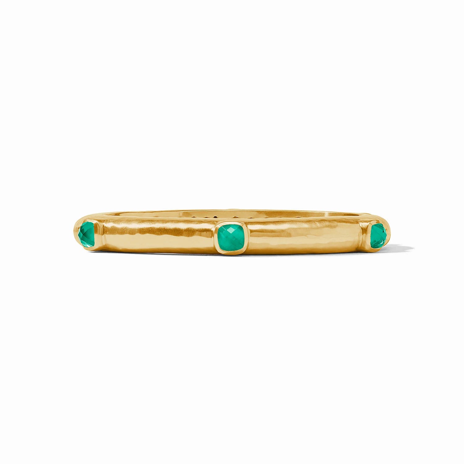 Catalina Hinge Bangle- Emerald