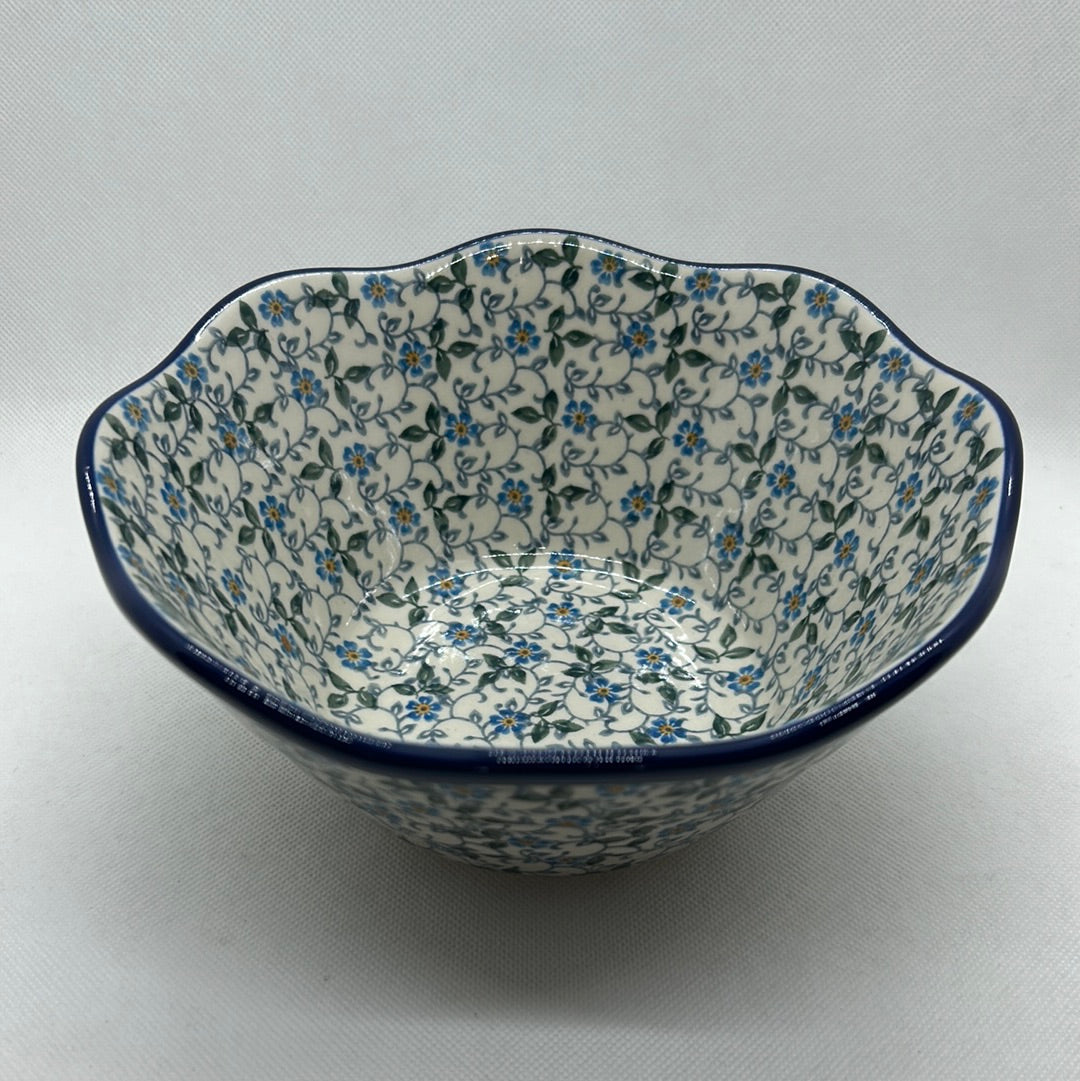 Sapphire Wavy Edge Bowl 8&quot;