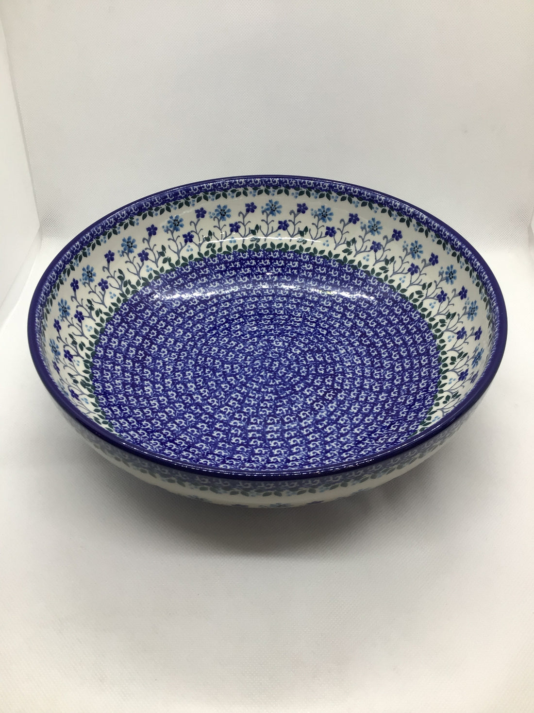 Georgia Blue Shallow Serving Bowl 10&quot;