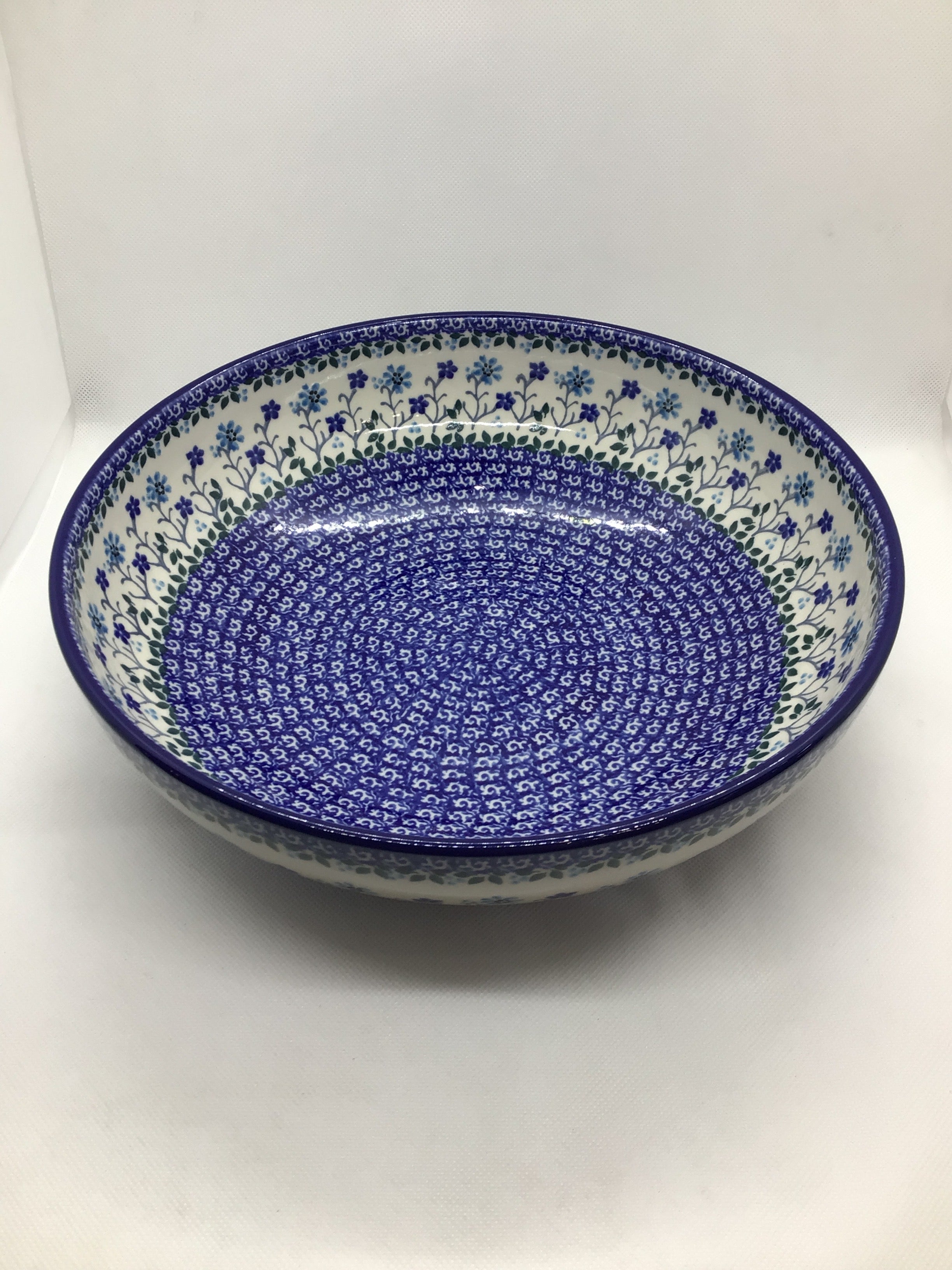 Georgia Blue Shallow Serving Bowl 10&quot;