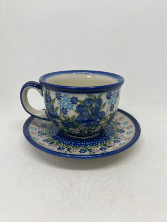 KALICH Blueberry Tea Cup/Saucer