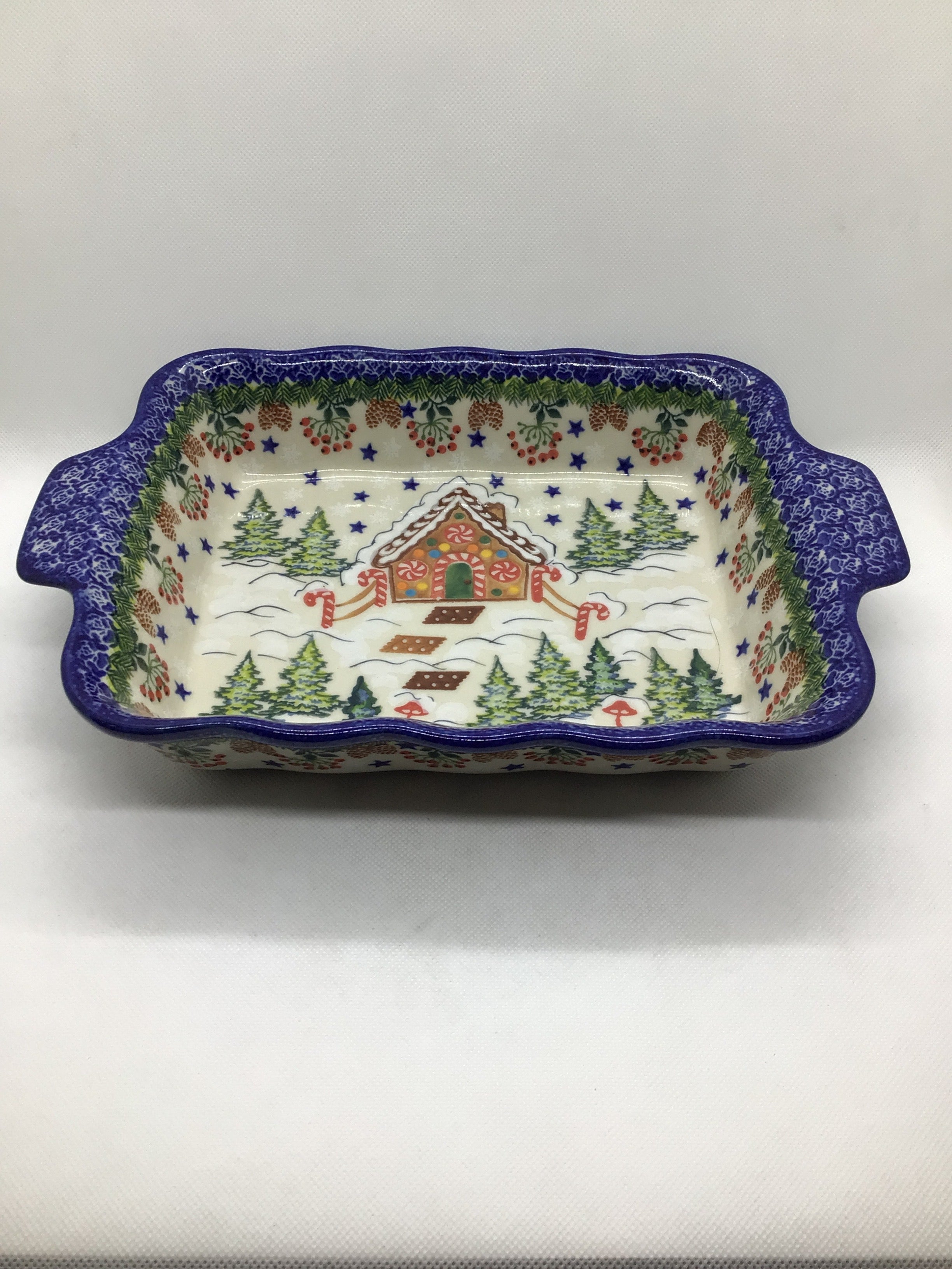 KALICH Gingerbread House Rectangular Baker