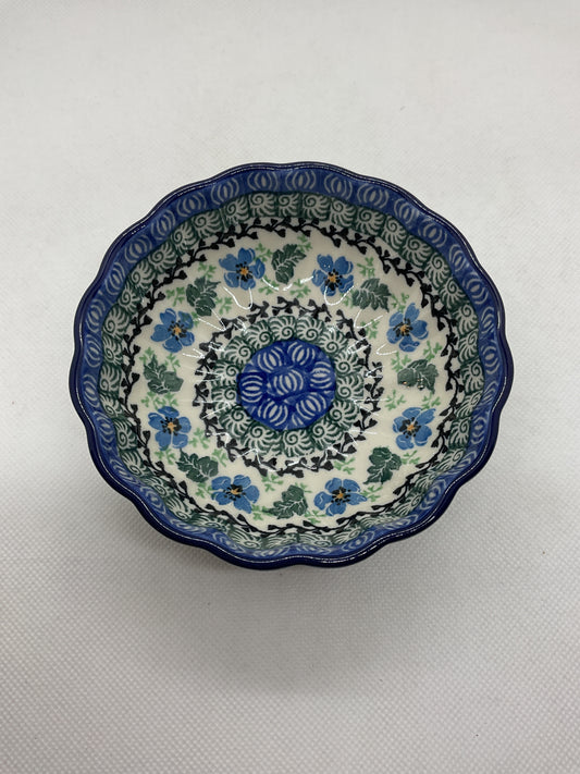 Morning Glory Scalloped Bowl 4.5"