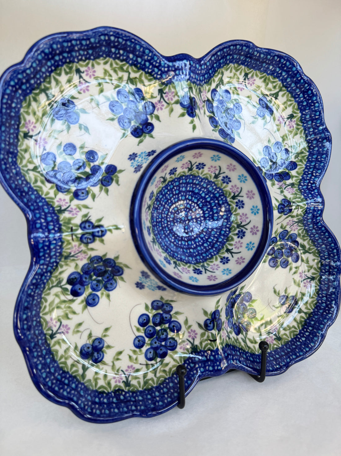 KALICH Blueberry Bundle Divided Platter
