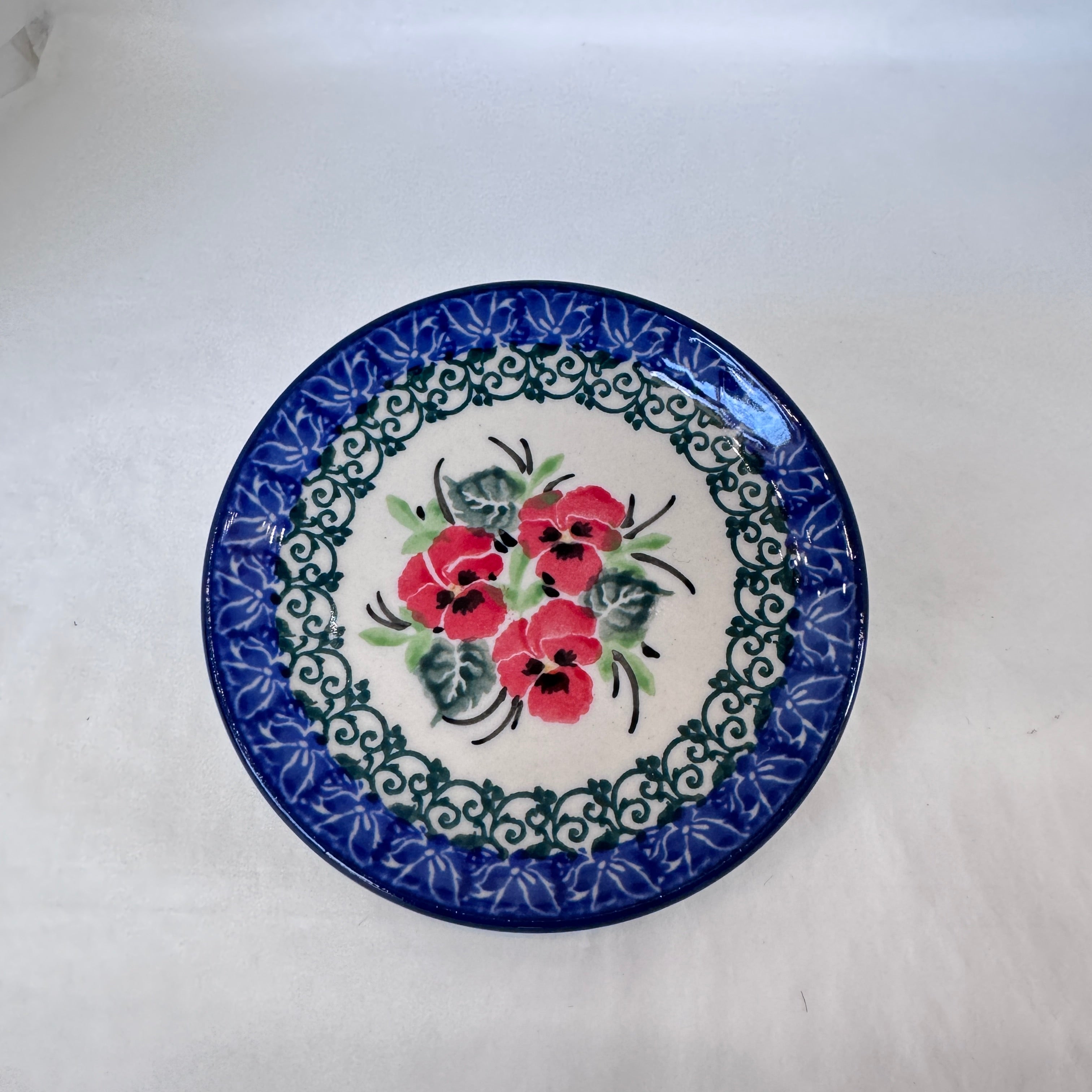 Red Pansy Coaster