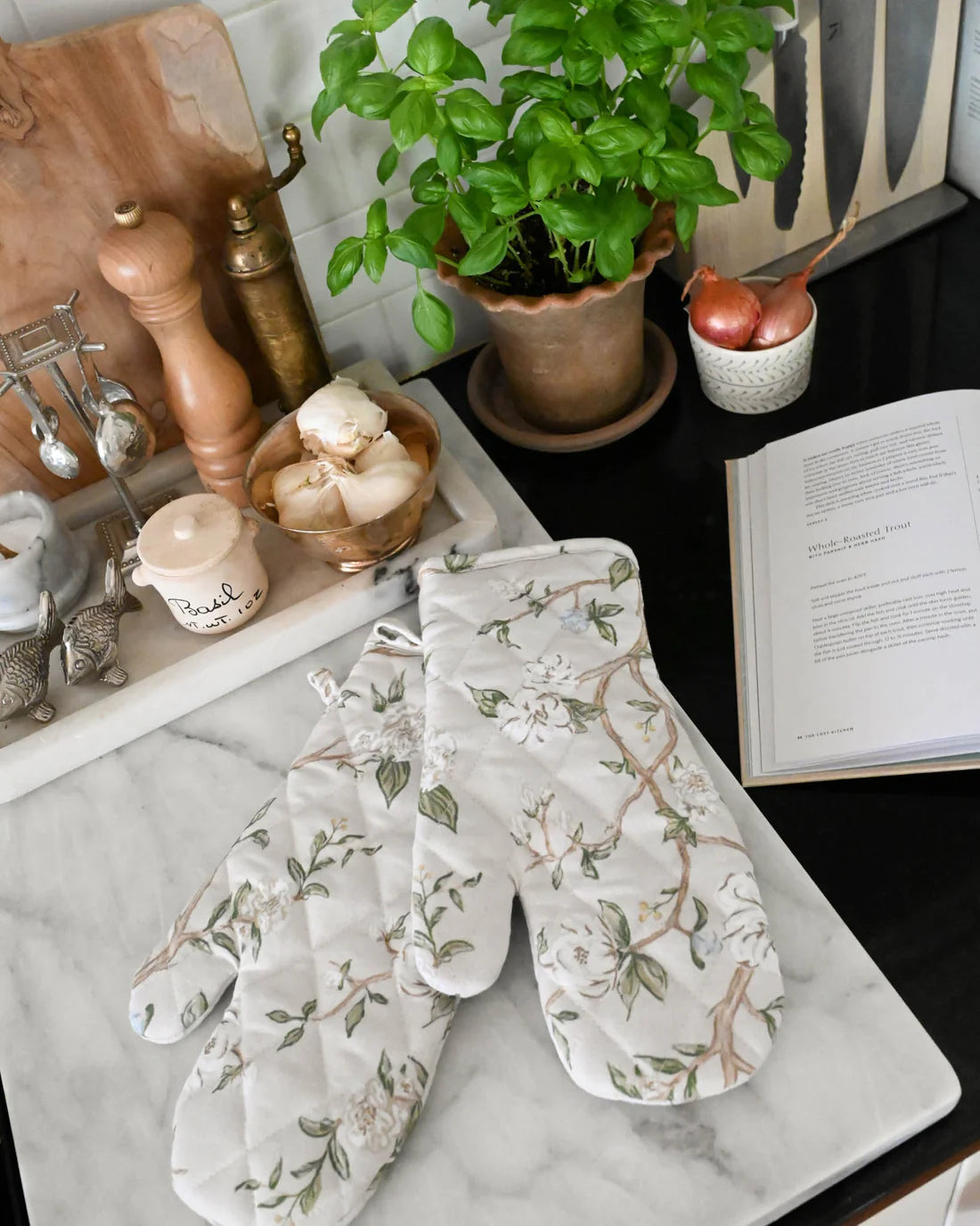 Willamere Oven Mitt Set CAMELLIA