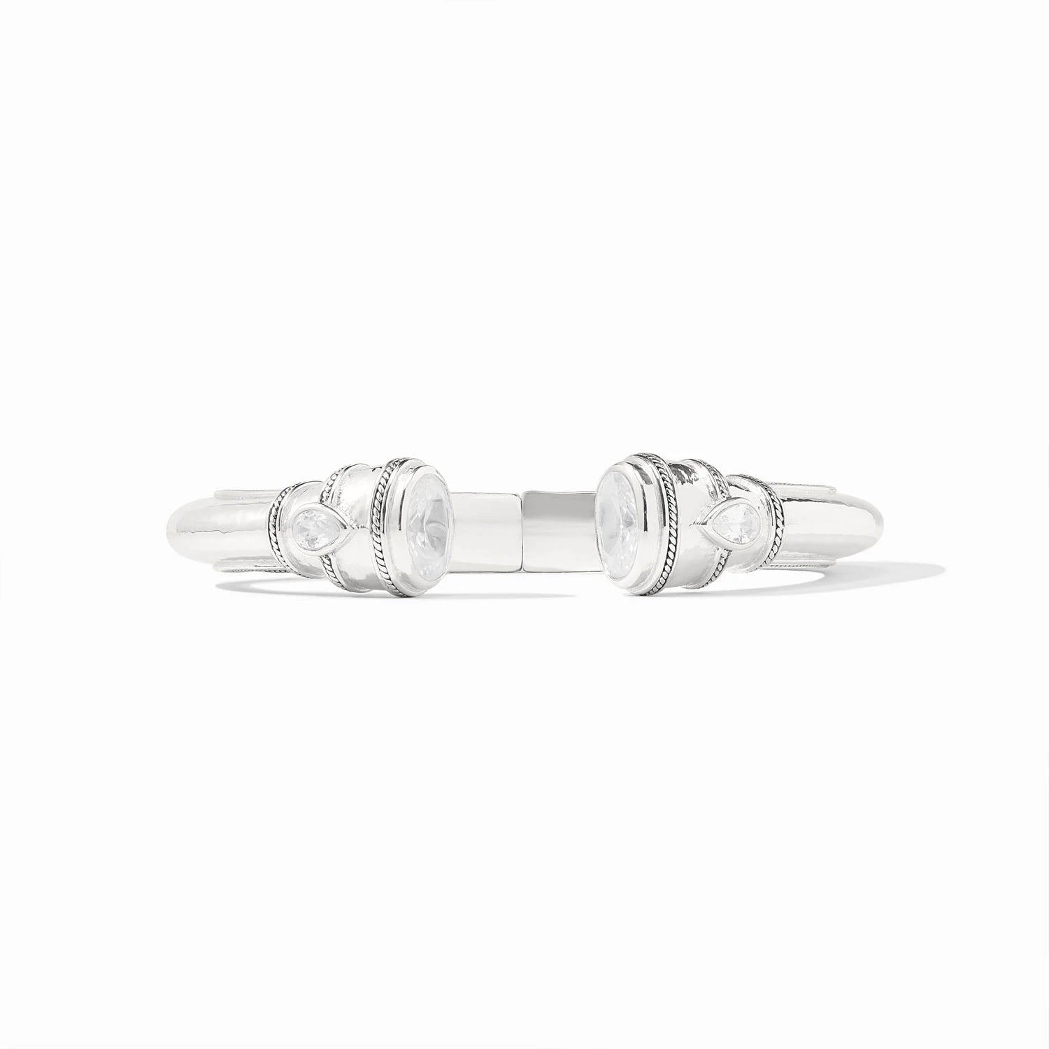 Cannes Demi Cuff- Silver- CZ