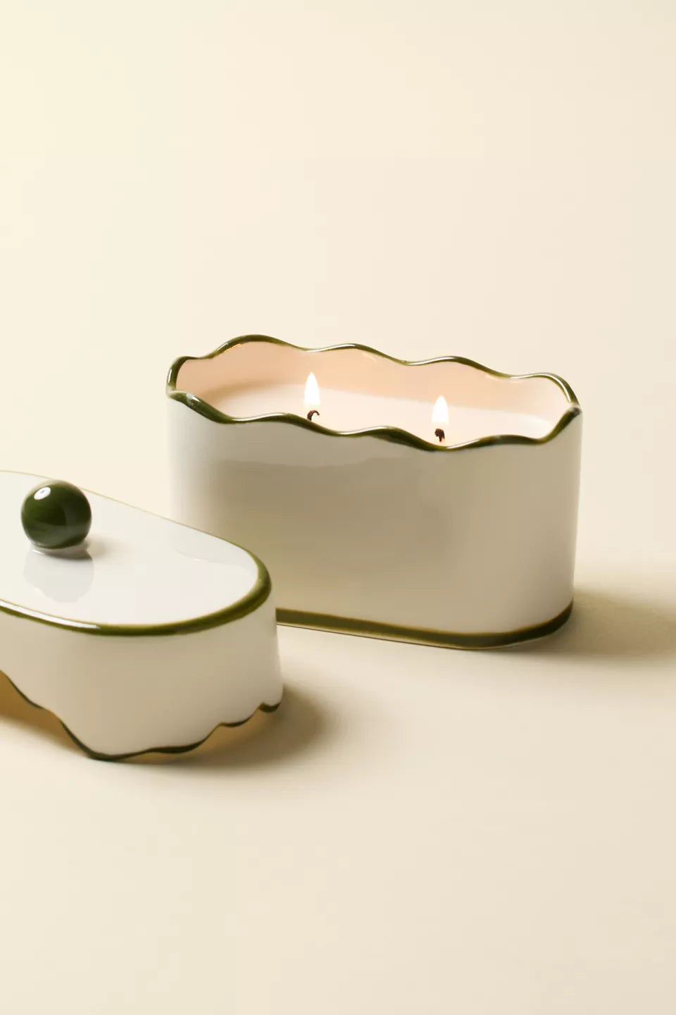 Cherie Ceramic Candle- Smoked Pistachio