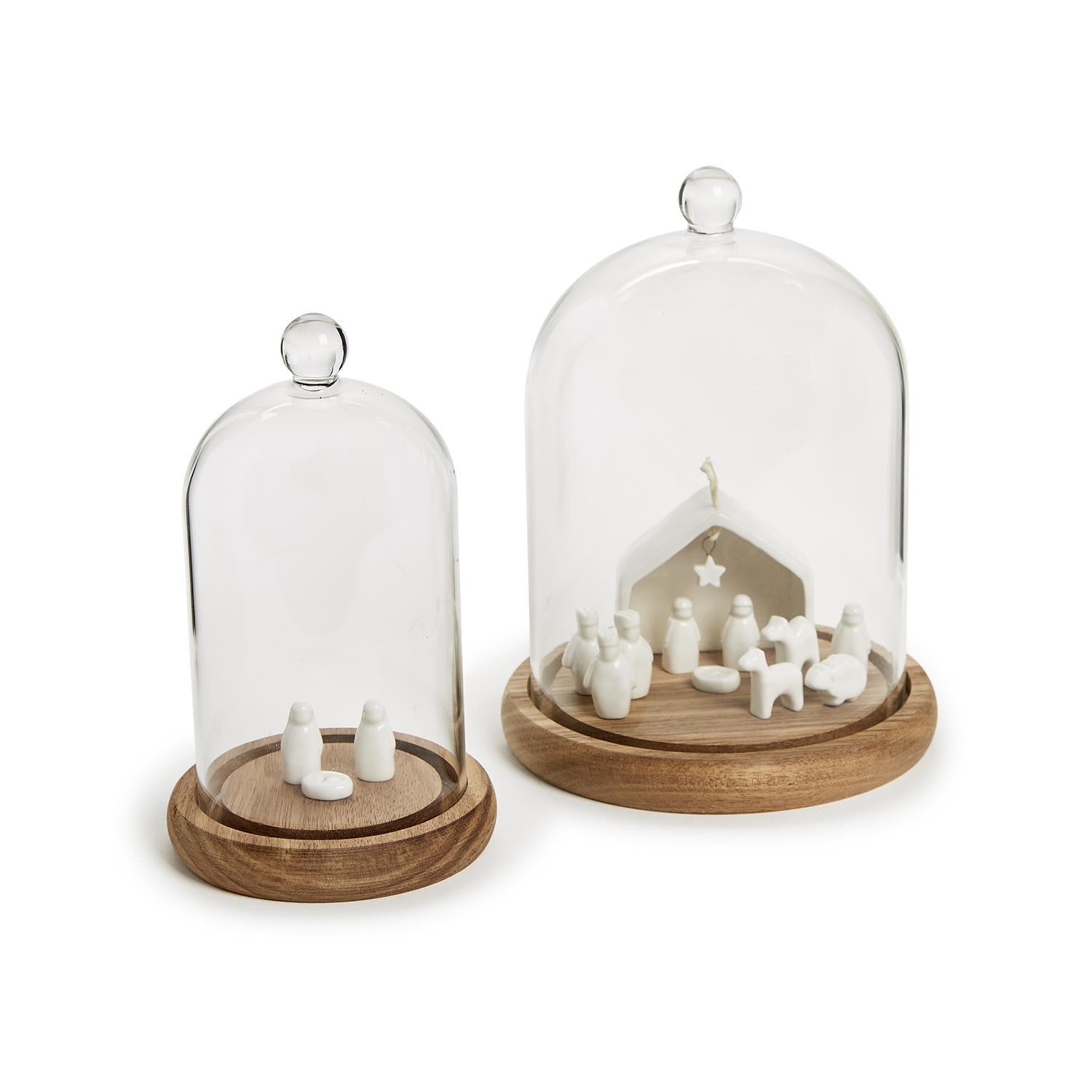 Cloche with Wooden Base