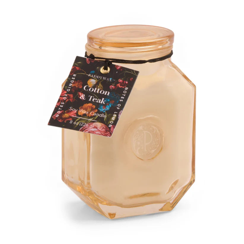 Cotton &amp; Teak Botanica Candle