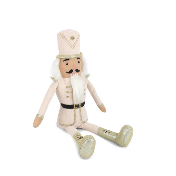 Cream &amp; Gold Nutcracker Shelf Sitter