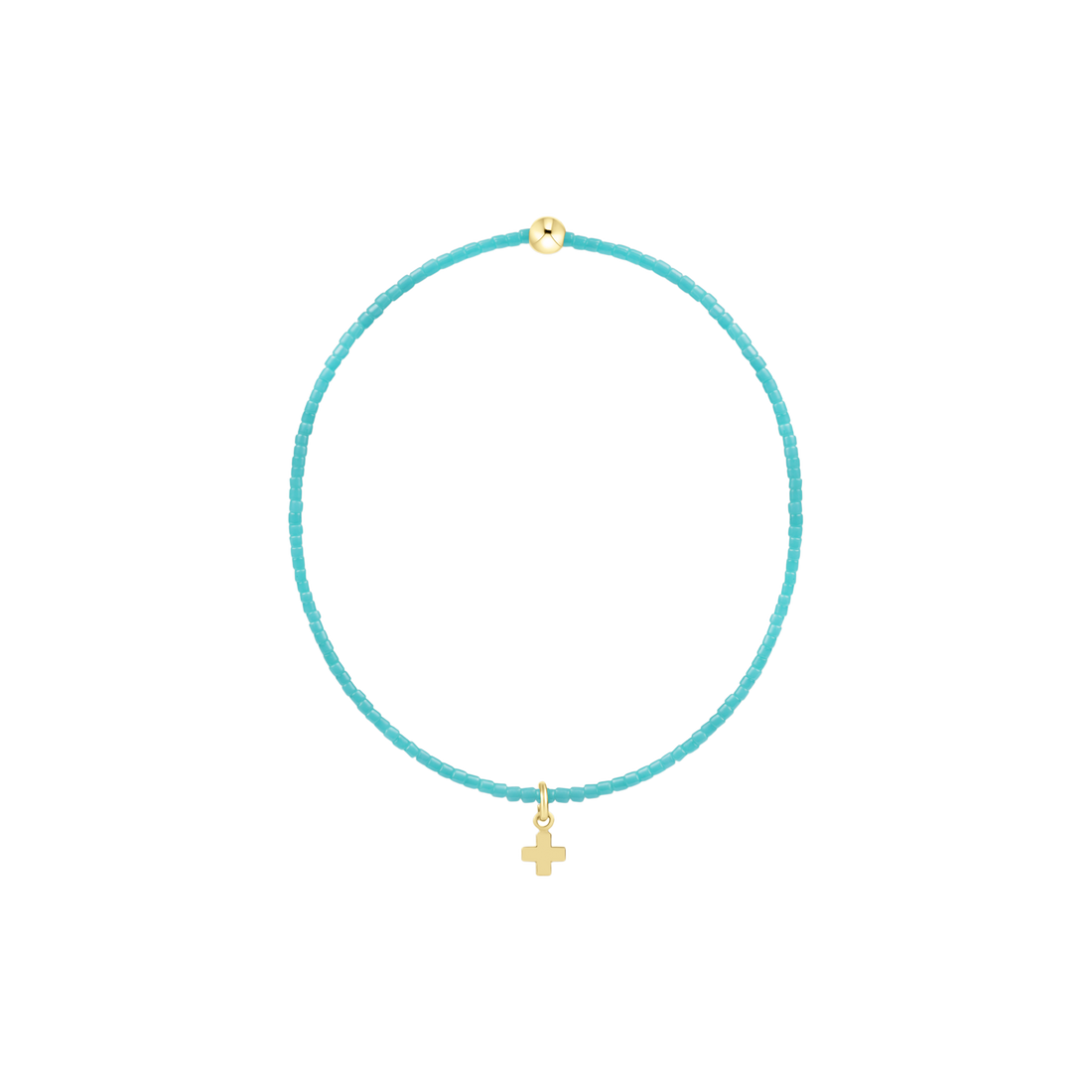 Hope Classic Cross Charm Turquoise