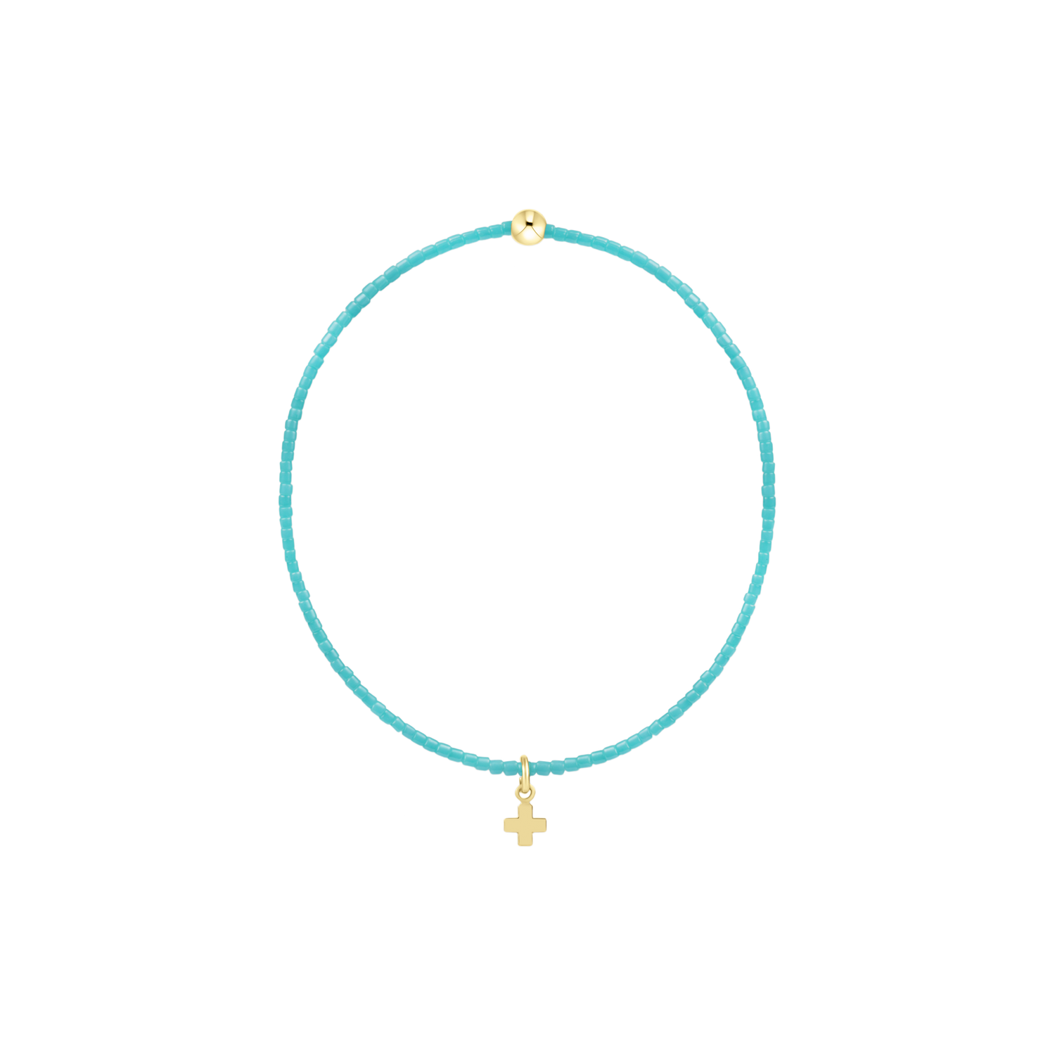 Hope Classic Cross Charm Turquoise