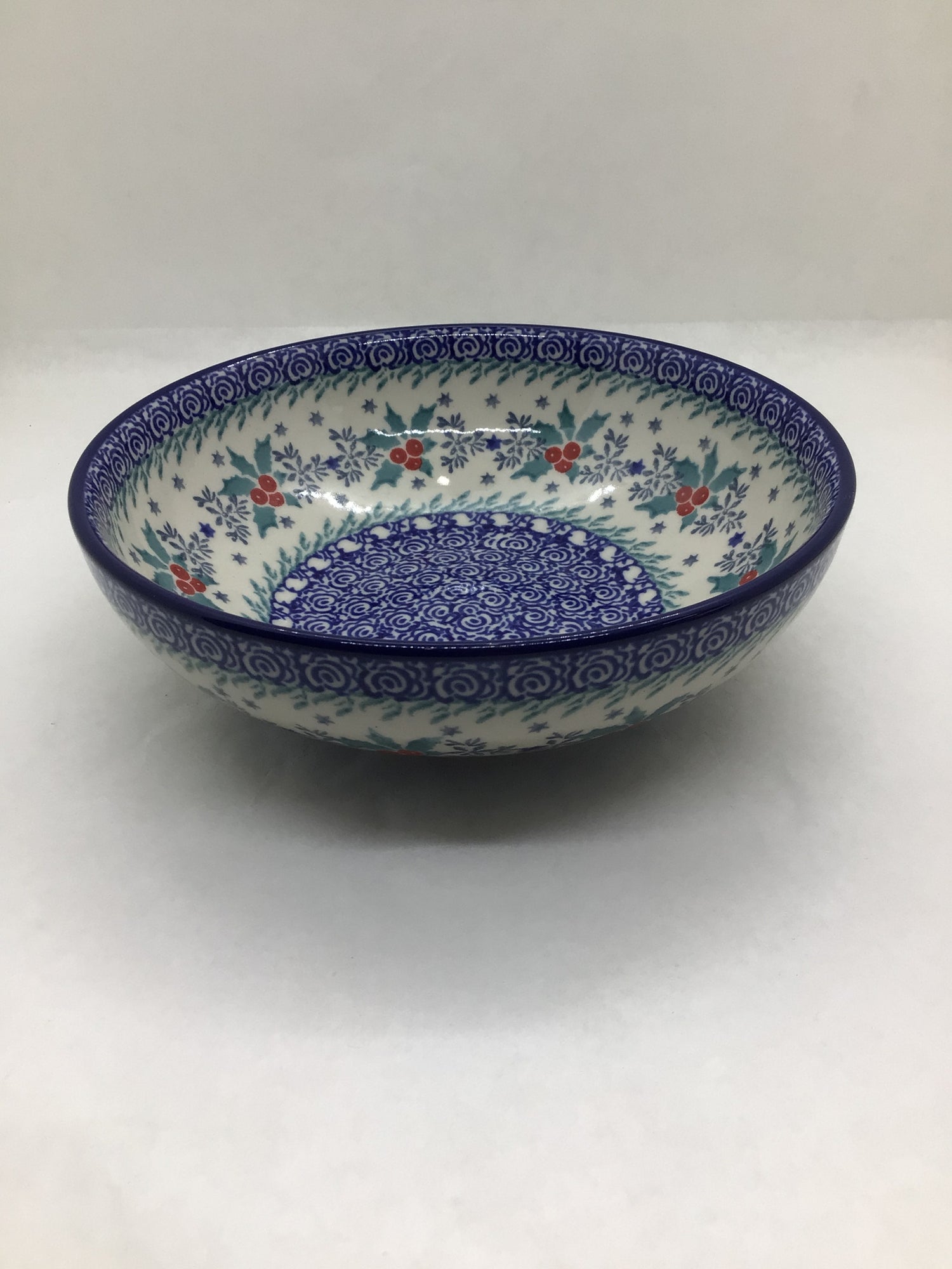 Winter Holly Dip Bowl 7"
