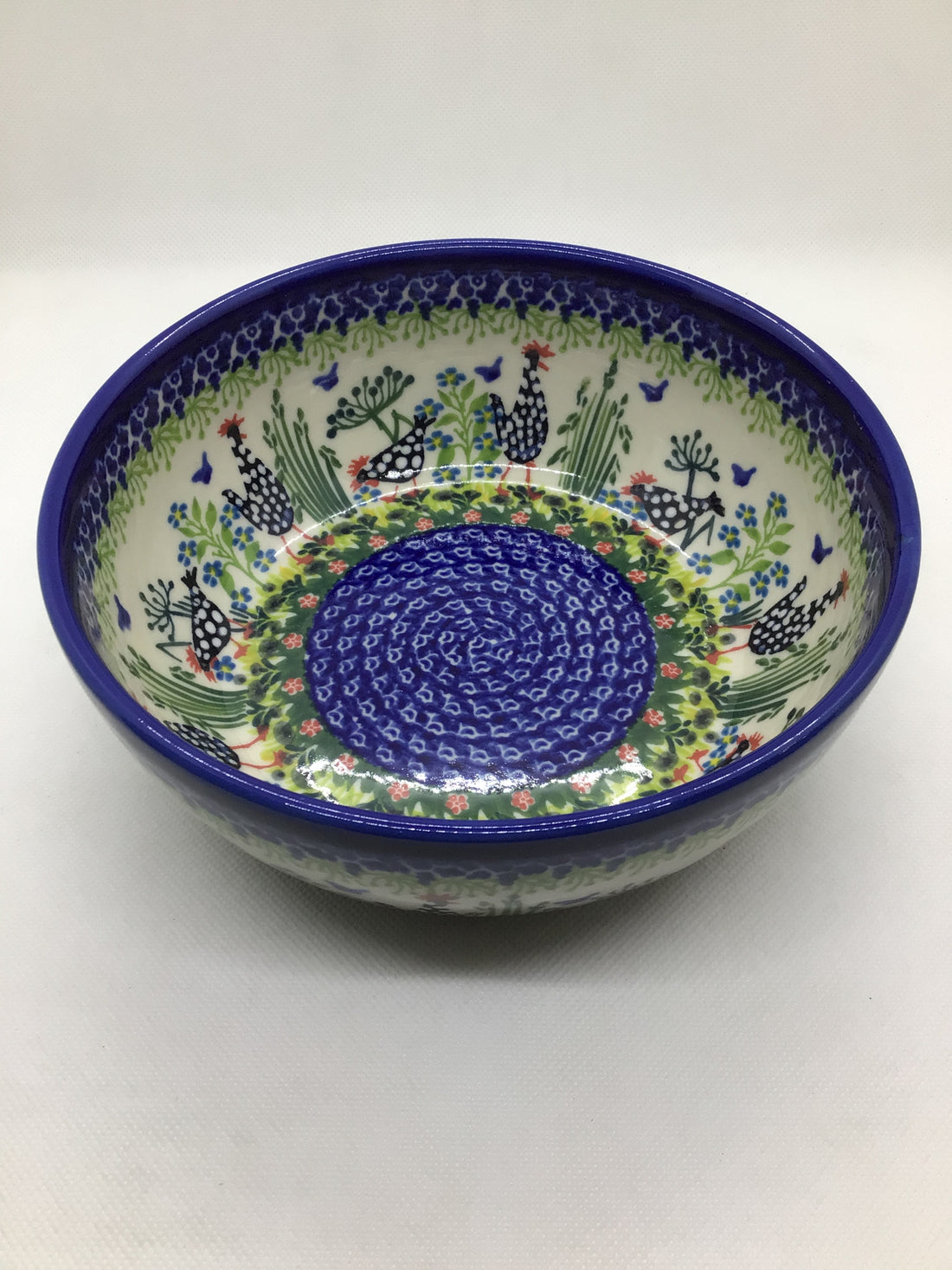 KALICH Roaming Roosters Shallow Bowl