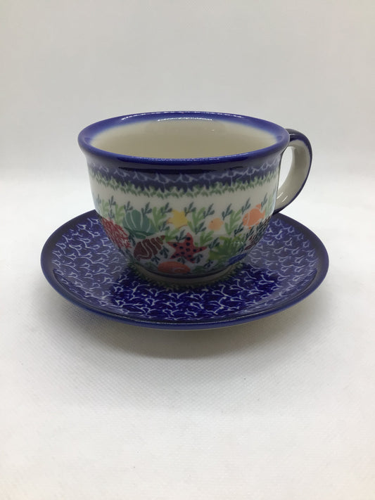 KALICH Under The Sea Tea Cup & Saucer
