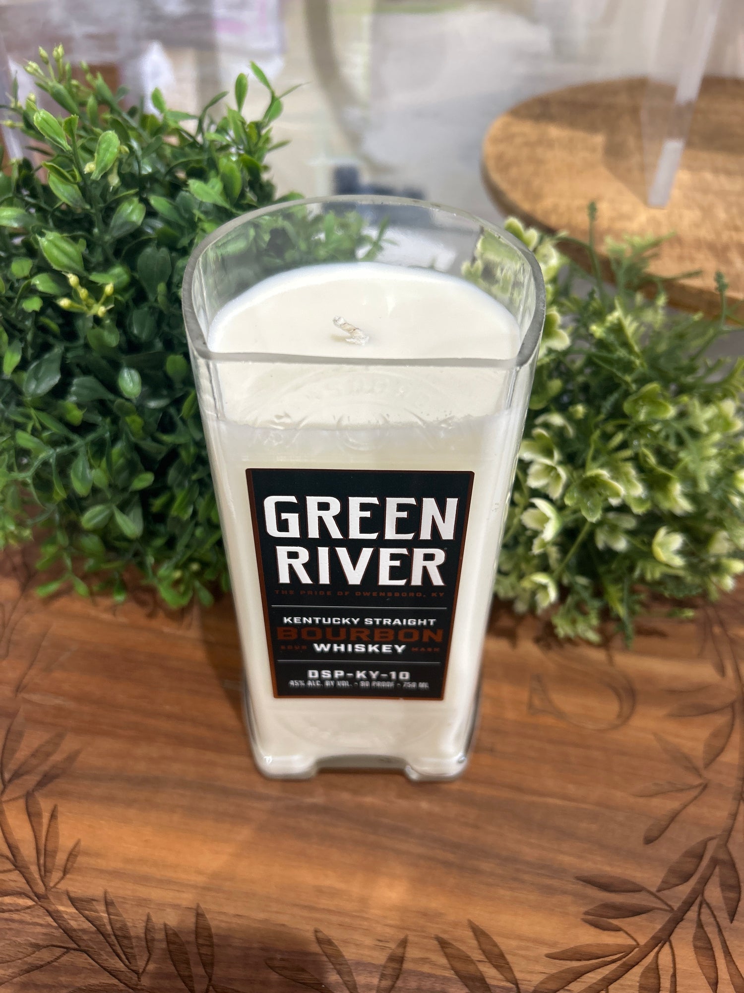 Bourbon Bottle Candle