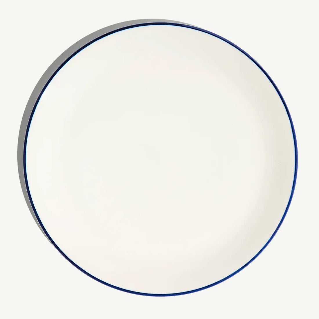 Dinner Plate Set of 4-Navy Rim