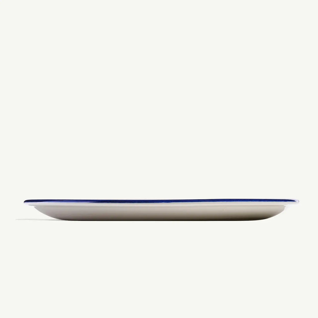 Dinner Plate Set of 4-Navy Rim
