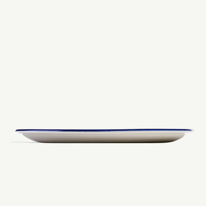 Dinner Plate Set of 4-Navy Rim