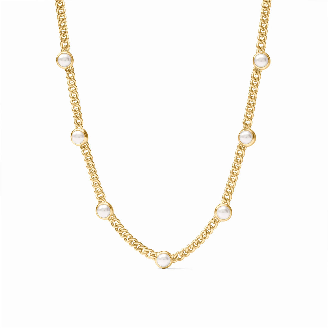 Dolce Delicate Station Necklace - Pearl