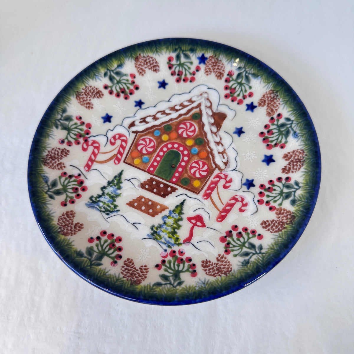 KALICH Gingerbread House Bread Plate